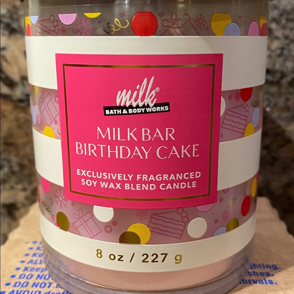 🎂 “MILK BAR BIRTHDAY CAKE” by B&BW, 8-oz / 227 g, Single Wick Candle, NWTags